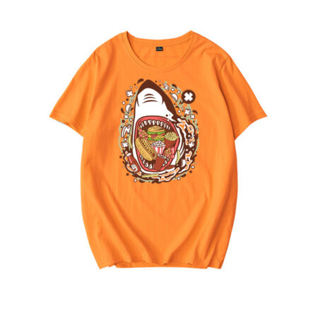 Shark Junk Food Orange T-shirt